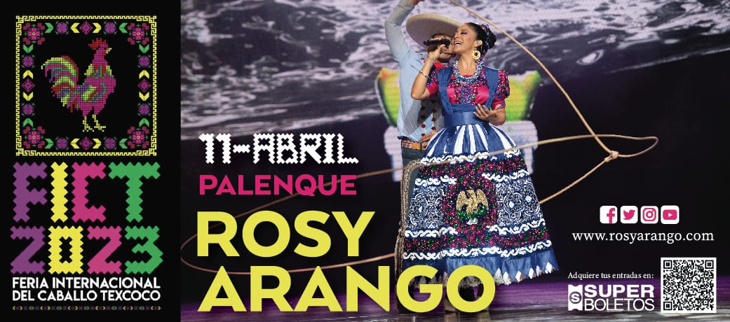 Rosy Arango en la Feria Internacional del Caballo Texcoco
